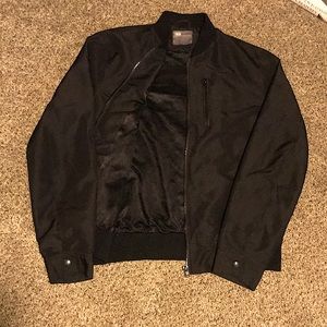 ASOS, medium sized bomber jacket with inside netting and a zipper chest pocket.
